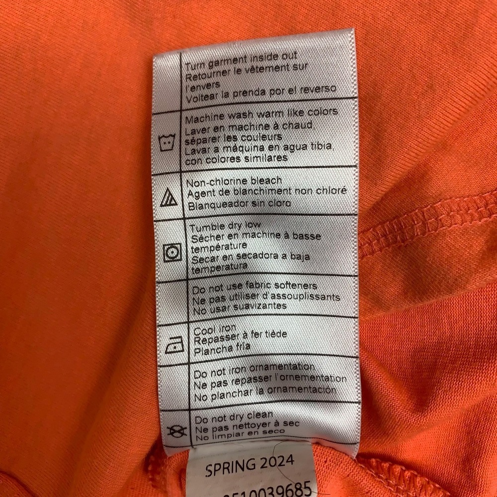 Carhartt TK6652-W T-Shirt Womens L Orange Force Color Enhanced Relaxed Fit Logo - Picture 7 of 9